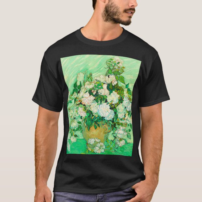 Camiseta Van Gogh White Roses (Frente)