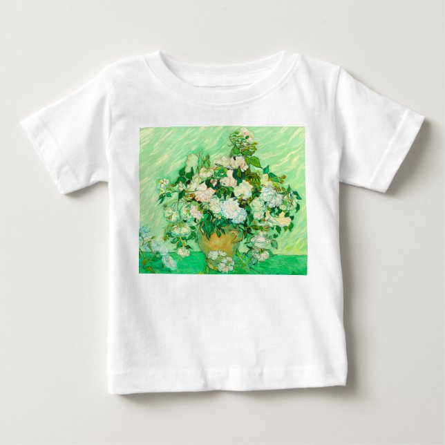 Camiseta Van Gogh White Roses (Frente)
