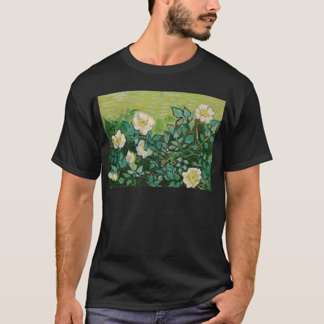Camiseta Van Gogh Wild Rosas (Frente)