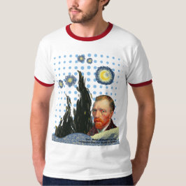 Camiseta  Van Gogh with every star I see, I remember that 