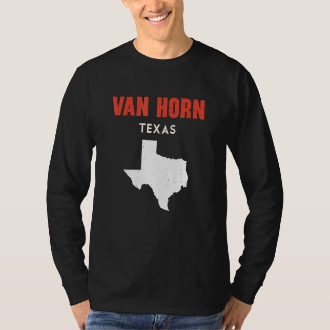 Camiseta Van Horn Texas USA State America Travel Texas (Frente)