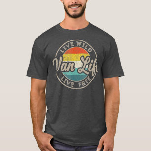 Camiseta Van Life Clothing Retro Vintage Van Dweller Vanli