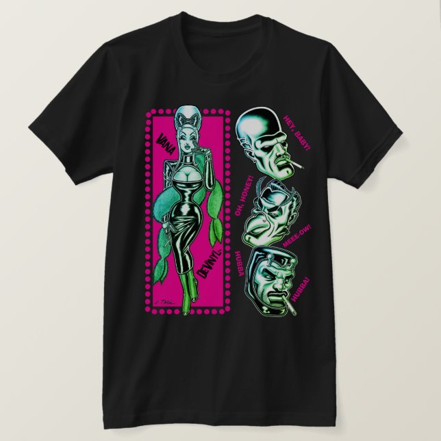Camiseta Vana DeVinyl™/Assobios (Frente do Design)