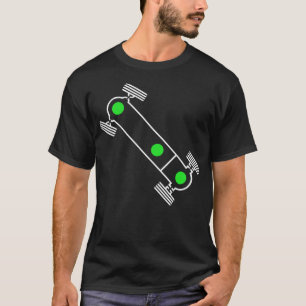 Camiseta Vanagon T3 Símbolo de bloqueio sincro legal design
