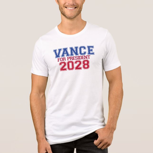 Camiseta Vance for President (varsity) (Frente)