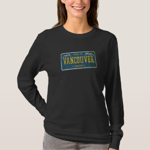 Camiseta Vancouver British Columbia Canada Car Plate Bc Mou