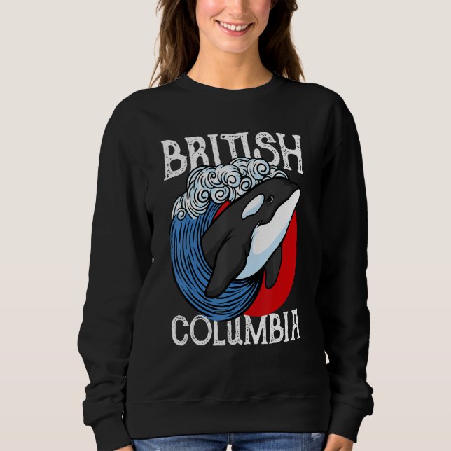 Camiseta Vancouver British Columbia Orca Whale (Frente)