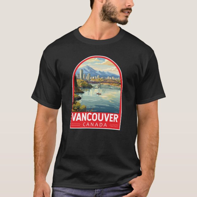 Camiseta Vancouver Canada Viagem Art Vintage (Frente)