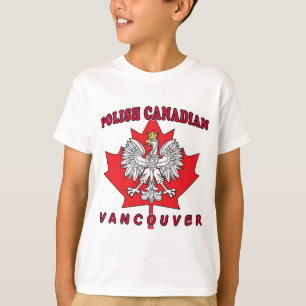 Camiseta Vancouver polonês Folha Canadense
