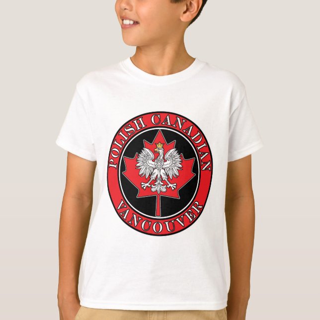 Camiseta Vancouver Round Polonês Folha (Frente)