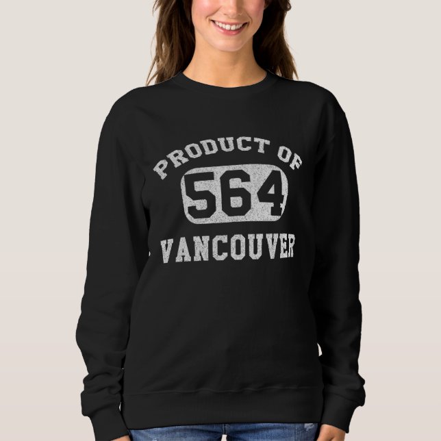 Camiseta Vancouver Washington Vintage Retro Area Code (Frente)