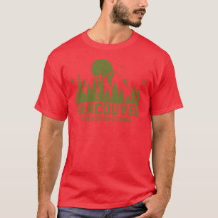 Camiseta Vancouver Washington Vista da Montanha retrô