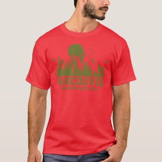 Camiseta Vancouver Washington Vista da Montanha retrô