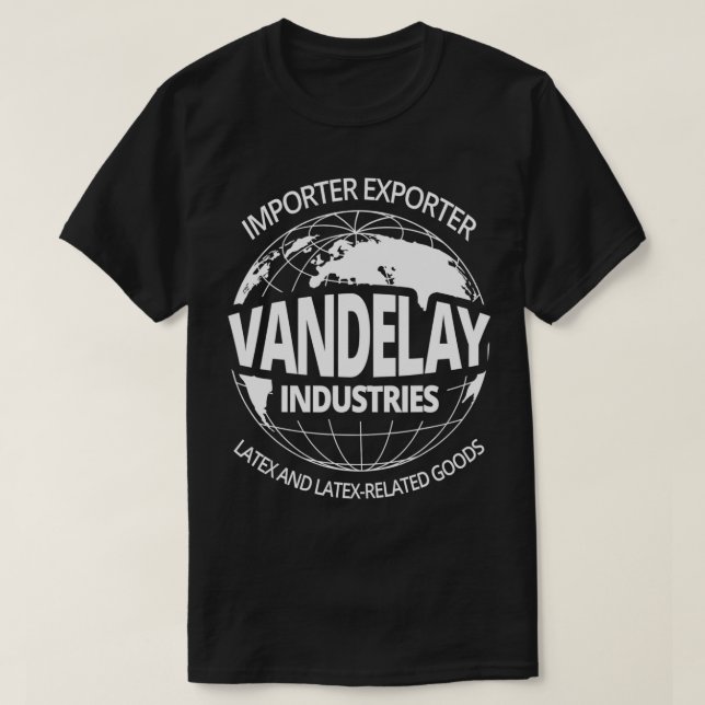 Camiseta Vandelay Industries LateRelacionadas Novidade de M (Frente do Design)