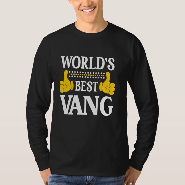 Camiseta Vang Surname Equipe Engraçada Família Sobrenome Mu (Frente)