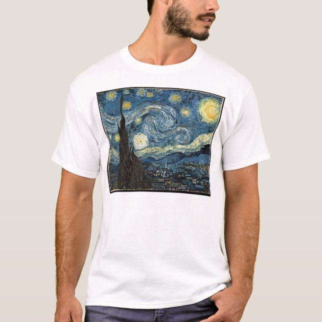 Camiseta Vangogh Starry Night T Shirt (Frente)
