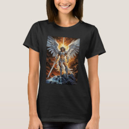 Camiseta Vanguarda Dourada do Céu Arcanjo Miguel