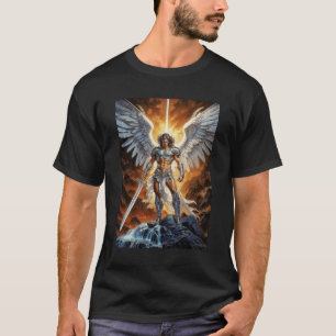 Camiseta Vanguarda Dourada do Céu Arcanjo Miguel