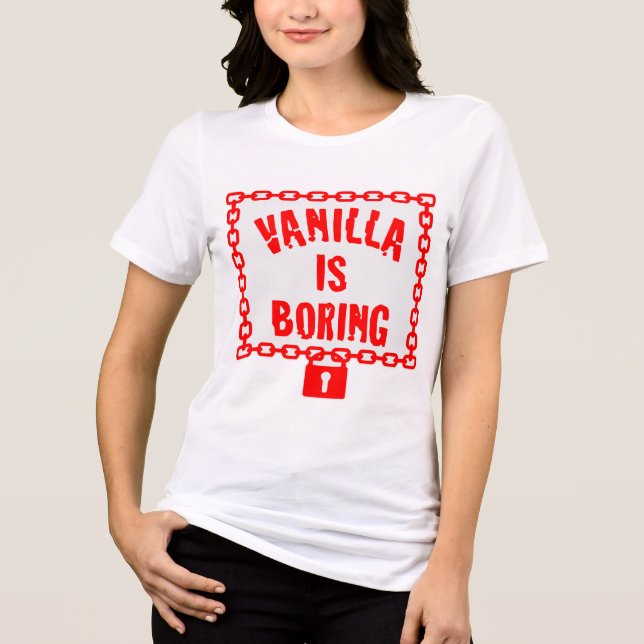 Camiseta Vanilla É Uma Colar Chata © FB @ # (Frente)