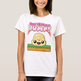Camiseta Vanilla Scoop with Ice Cream Jump Text
