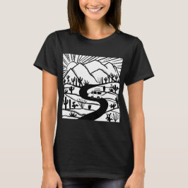 Camiseta VANLIFE Desert Cactos Mountain Explorar aventura
