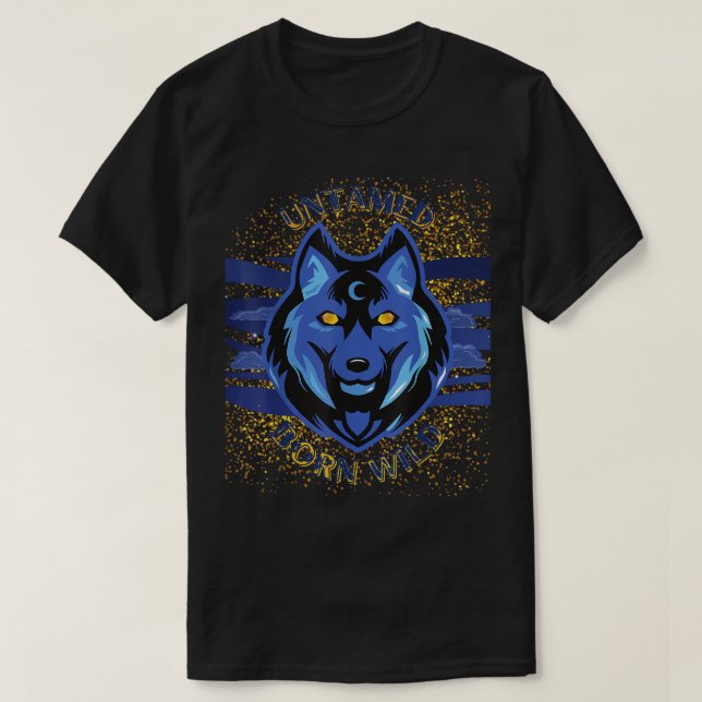Camiseta VanMoore Wolf Untamed Nascer Wild Oversize Gym Gra (Frente do Design)