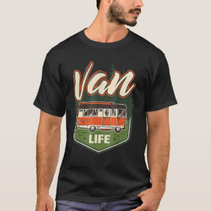 Camiseta Vanner diário ao ar livre acampando câmeras salva-