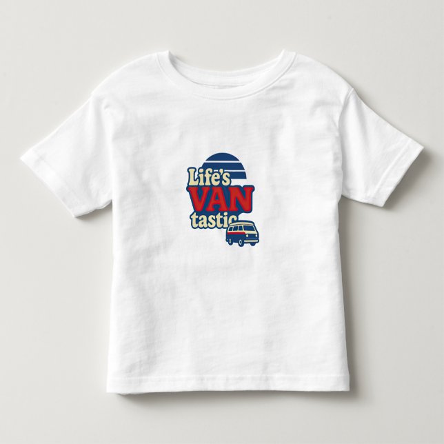 Camiseta VANtastic Red Cream Blue Edition (Frente)
