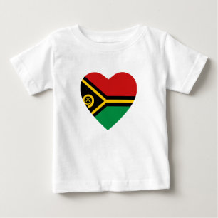 Camiseta Vanuatu Flag Heart-Shirt