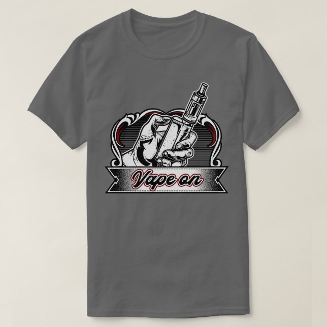 Camiseta Vape No Vaper Vintage Vaping (Frente do Design)