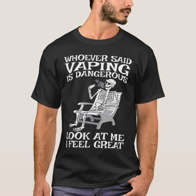 Camiseta Vape que já disse que Vaping é perigoso (Frente)