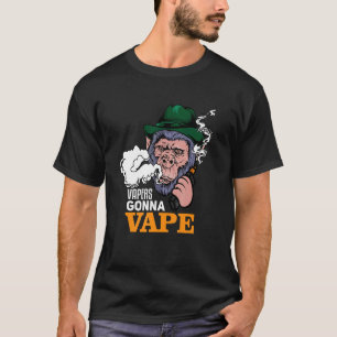 Camiseta Vapers Gonna Vape Gorilla Monkey segurando MOD