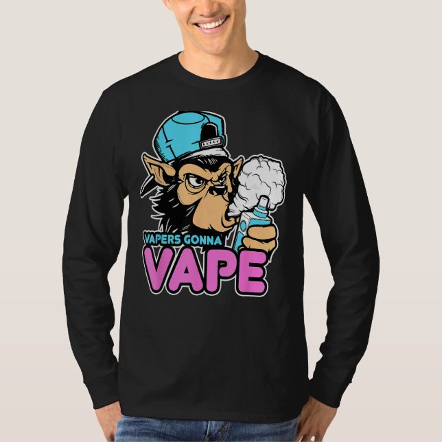 Camiseta Vapers Gonna Vape Gorilla Vape Tee (Frente)