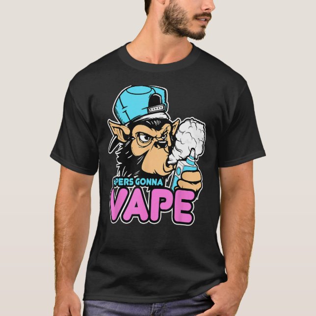 Camiseta Vapers Gonna Vape Gorilla Vape Tee (Frente)