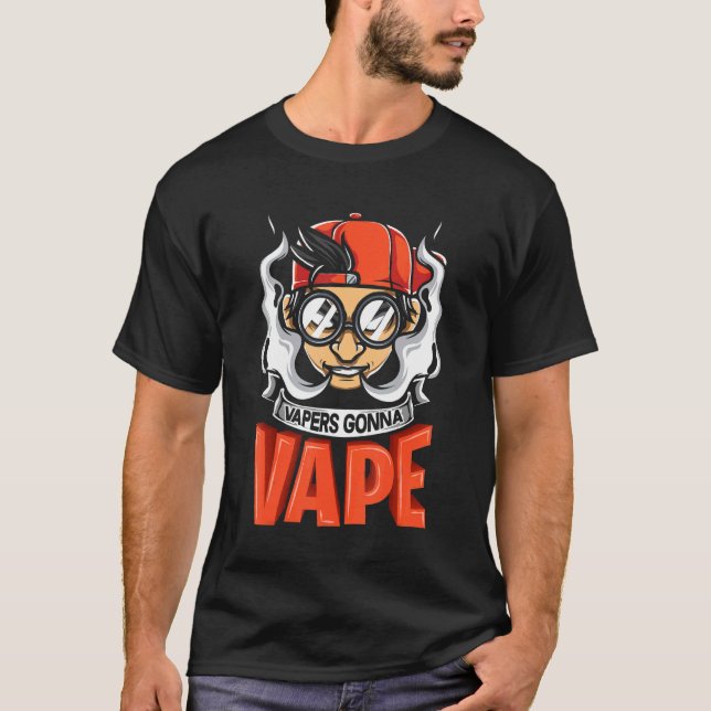 Camiseta Vapers Gonna Vape Graphic (Frente)