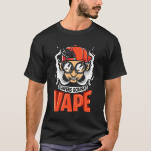Camiseta Vapers Vão Vaporizar Gráfico