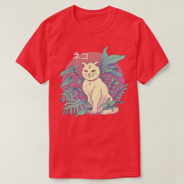 Camiseta Vapor Cat (Frente do Design)