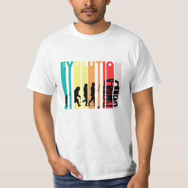 Camiseta Vapor De Evolução Do Driver De Comboio (Frente)