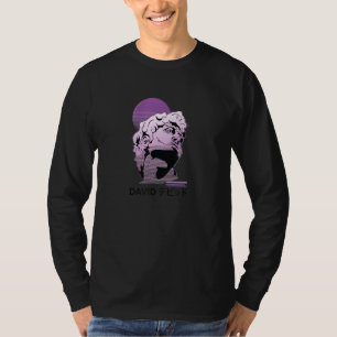 Camiseta Vaporwave Aestético David デ ド Statu Skull
