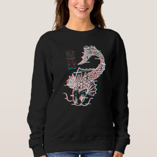 Camiseta Vaporwave Aestético Japonês Koi Fish