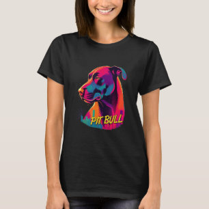 Camiseta Vaporwave American Pit Bull Terrier Retro Futurist