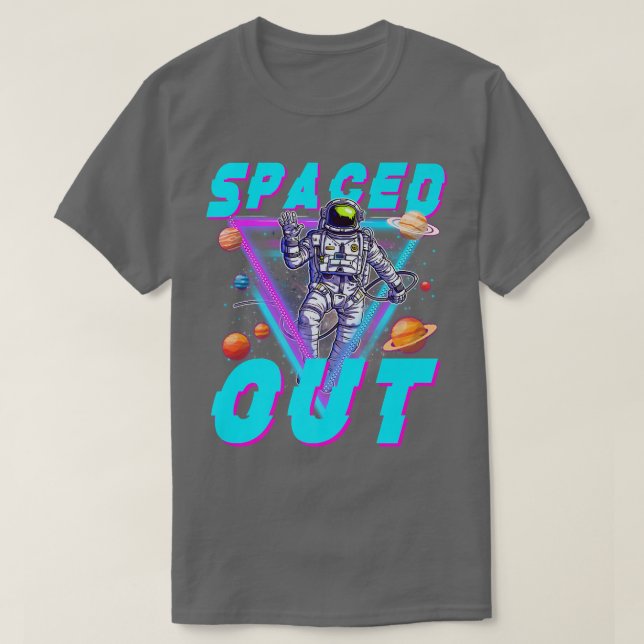 Camiseta Vaporwave Astronaut Spaced Out Aesthetic Outer Spa (Frente do Design)