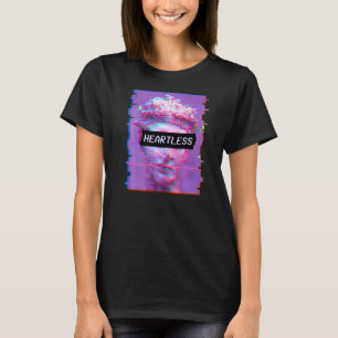 Camiseta Vaporwave David Statue Aestic Art Heart Mic