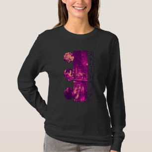 Camiseta Vaporwave de Moda de Rua Japonesa Tokyo Lofi Retrô