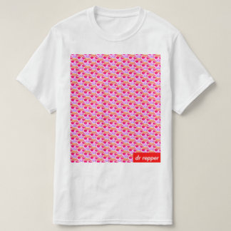 Camiseta Vaporwave do teste padrão do logotipo
