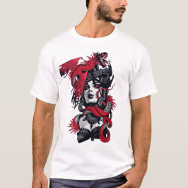 Camiseta Vaporwave Dragon Lady Urban Cool Style