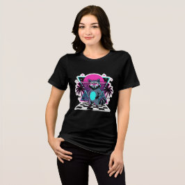 Camiseta Vaporwave Guaxinim Estética Retro dos Anos 80