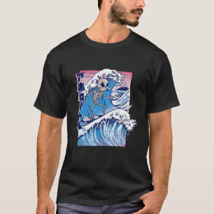 Camiseta Vaporwave Kanagawa Excelente Wave Japão Surfing Sk