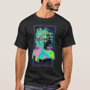 Camiseta Vaporwave Medusa Mitologia Górgona na Medusa Grega