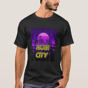 Camiseta Vaporwave Noir City 80S Future City Gamer Science